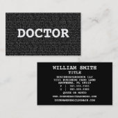 Doctor Medical Words名刺 名刺 (正面/裏面)