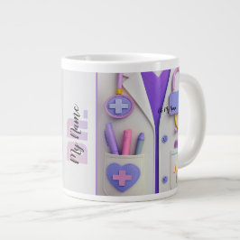 Doctor Mug Medical Themed Gift for Healthcare Prof ジャンボコーヒーマグカップ