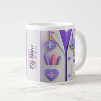 Doctor Mug Medical Themed Gift for Healthcare Prof ジャンボコーヒーマグカップ