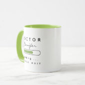 DOCTOR [Name]緑と白のロード マグカップ (正面左)