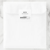 Doctor Name Loading — Minimalist Graduation Design スクエアシール (バッグ)