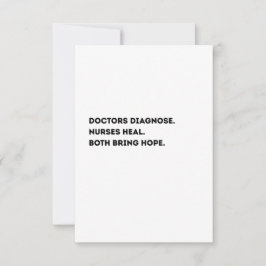 Doctor & Nurse Definition Card – Heartfelt サンキューカード