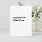 Doctor & Nurse Definition Card – Heartfelt サンキューカード (スタンド正面)