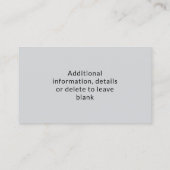 Doctor, Nurse, Phamacist 名刺 (裏面)