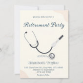 Doctor nurse retirement invitation 招待状 (正面)