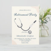 Doctor nurse retirement invitation 招待状 (スタンド正面)