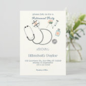 Doctor nurse retirement invitation 招待状 (スタンド正面)