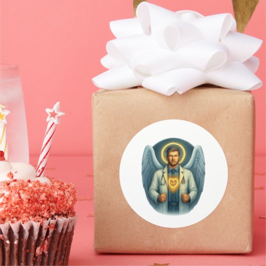 Doctor of Light - Angelic Healerウォーターボトル ラウンドシール (パーティー)