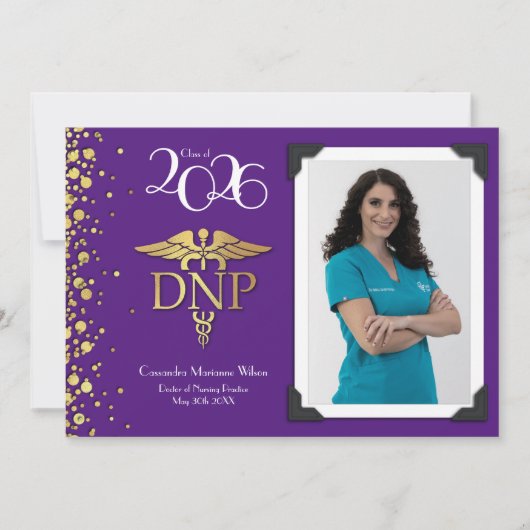 Doctor of Nursing Practice 招待状 (正面)