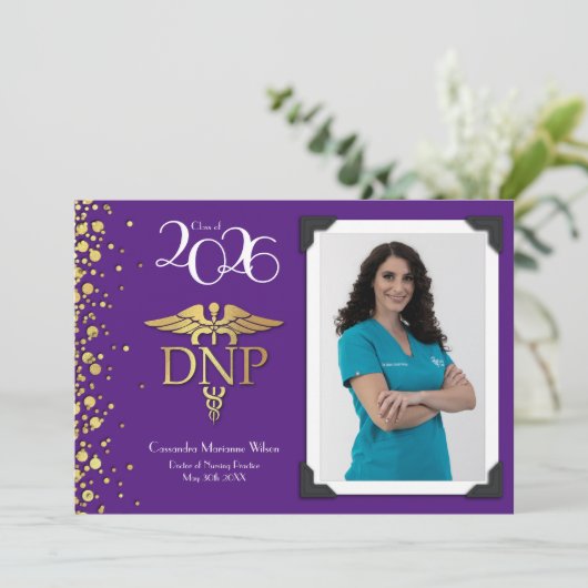 Doctor of Nursing Practice 招待状 (スタンド正面)