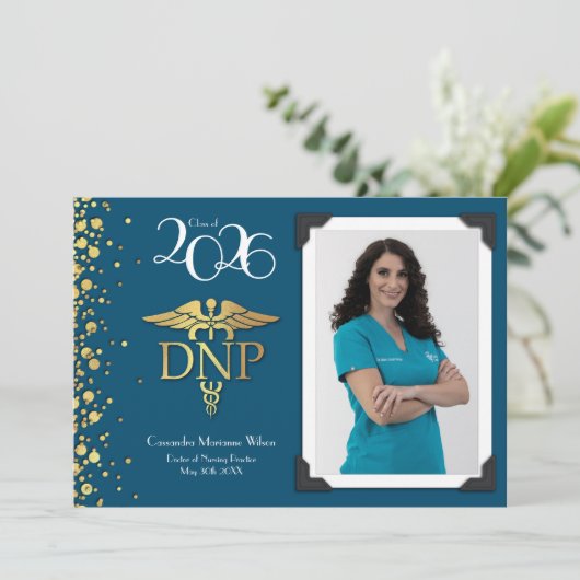 Doctor of Nursing Practice Graduation Announcement 招待状 (スタンド正面)