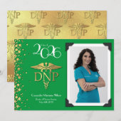 Doctor of Nursing Practice Graduation Announcement 招待状 (正面/裏面)