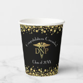 Doctor of Nursing Practice Graduation Black Gold 紙コップ (裏面)