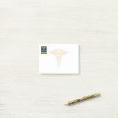 Doctor of Osteopathic Medicineノート ポストイット (デスク上)