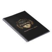 Doctor of Pharmacy Professional Crest ノートブック (右側)