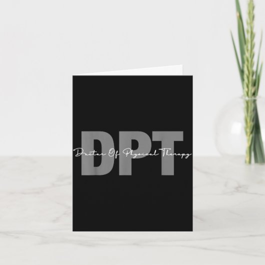 Doctor of physical therapy dpt student graduation  カード (正面)
