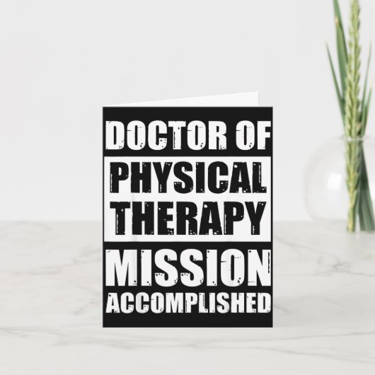 Doctor of physical therapy graduation dpt grads dp カード (正面)