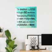 Doctor of the Future Edison引用文ポスター ポスター (ホームオフィス)