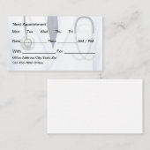 Doctor Officeアポイントメントカード一括予算 予約カード (正面/裏面)