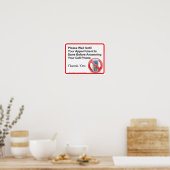 Doctor Office携帯電話リマインダーの壁記号 ポスター (キッチン)