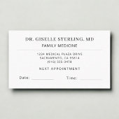 Doctor Office Appointment Card 名刺