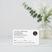 Doctor Office Patientアポイントメントカード 予約カード (スタンド正面)