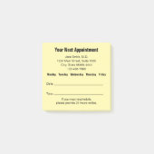 Doctor Office Your Next Appointment Reminder Cream ポストイット (正面)