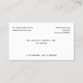 Doctor Physician Appointment Reminder And  名刺 (正面)