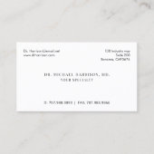 Doctor Physician Appointment Reminder And  名刺 (正面)