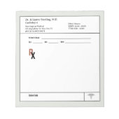 Doctor Prescription Notepad – Editable Doctor RX ノートパッド (正面)