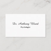 Doctor Psychologist名刺 名刺 (裏面)