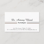 Doctor Psychologist名刺 名刺 (正面)