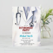 Doctor retirement invitation 招待状 (スタンド正面)