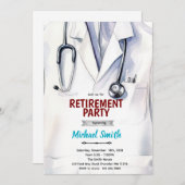 Doctor retirement invitation 招待状 (正面/裏面)