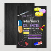 doctor’s birthday 招待状 (正面/裏面)