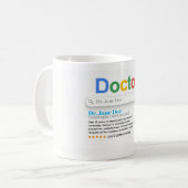 Doctor Search Style Custom Name Mug – Personalized コーヒーマグカップ (正面左)
