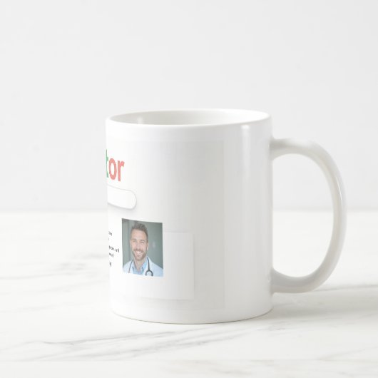 Doctor Search Style Custom Name Mug – Personalized コーヒーマグカップ (右)