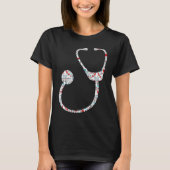 Doctor Stethoscope Medical School Students Doctors Tシャツ (正面)