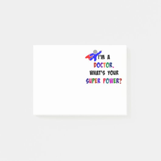 Doctor Superheroカスタムデザイン ポストイット (正面)