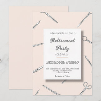 Doctor  Surgeon nurse retirement invitation 招待状