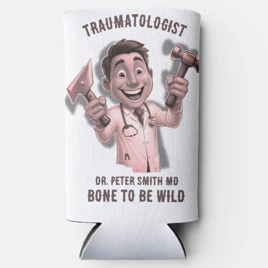  DOCTOR traumatologist Bone to be wild スリム缶クーラー (正面)