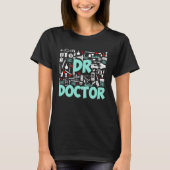 Doctor Typography Medical School Students Doctors  Tシャツ (正面)