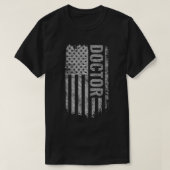 Doctor USA Flag Distressed design Tシャツ (デザイン正面)