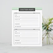 Doctor visit planner template (スタンド正面)