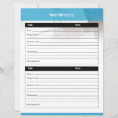 Doctor Visit Planner Template (裏面)
