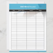 Doctor Visit Planner Template (正面)