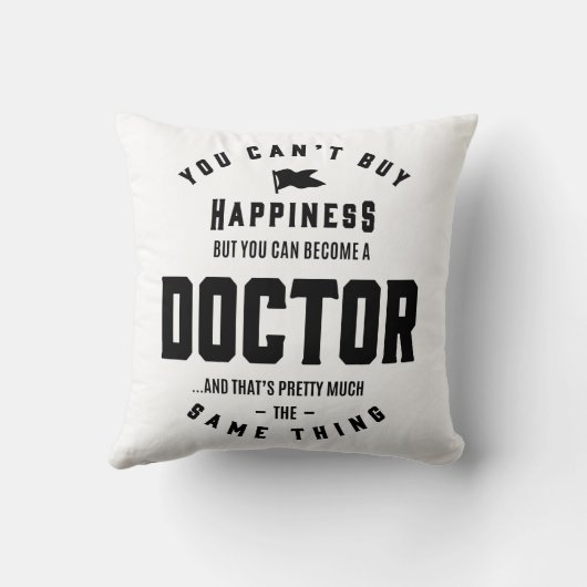 Doctor Work Job Title Gift クッション (裏面)