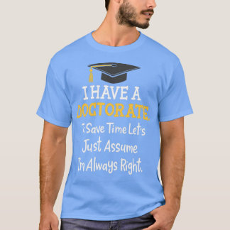 doctorate 3 tシャツ