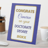 Doctorate Degree Congrats! Personalized  台座サイン (インサイチュ)