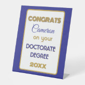 Doctorate Degree Congrats! Personalized  台座サイン (正面)